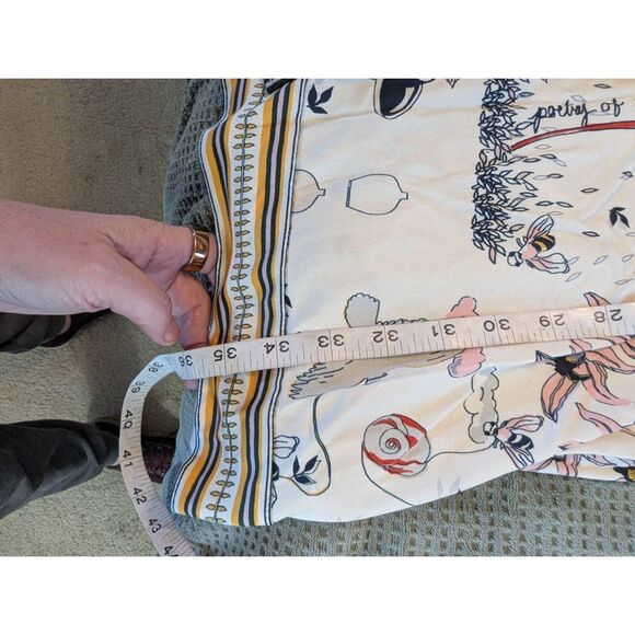 Tory Burch Women's Size Medium Cora White Print Silk Shirt Midi Dress RTR $495 - Picture 4 of 8